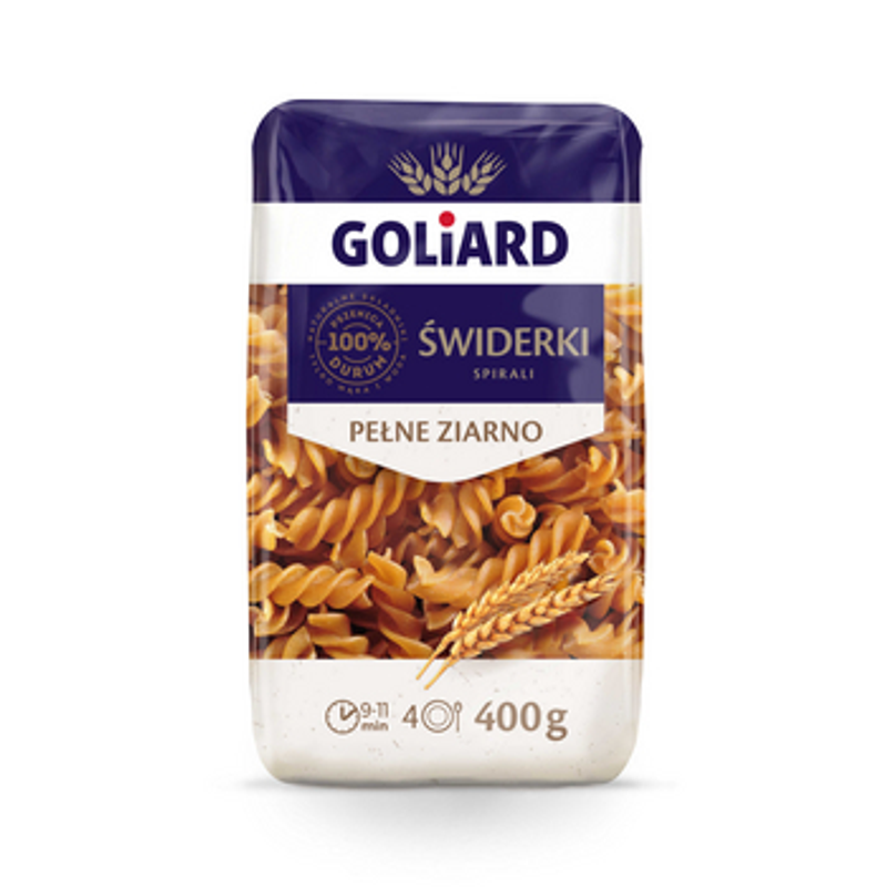 Goliard makaron świderek pełne ziarno 400 g